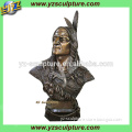 Indian casting copper bust man statue for home decoration